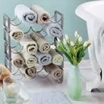 wine rack for towels, DIY crafts, up cycling, up cycle, cycle up, up cycling ideas, reuse of materials