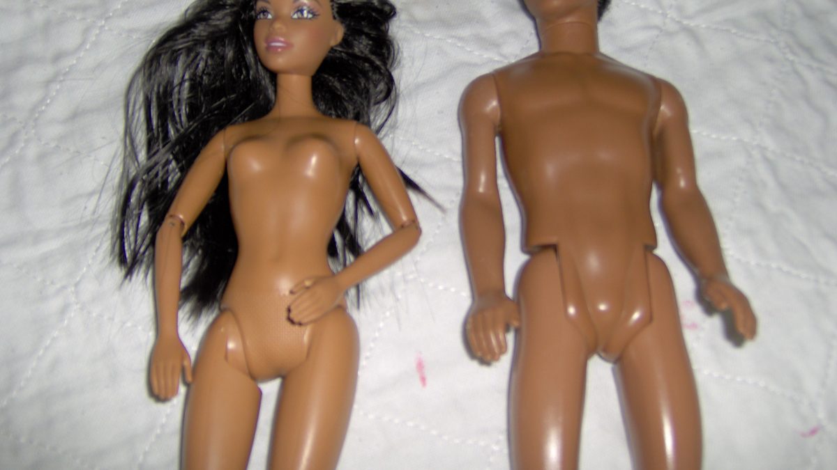 Naked barbie doll