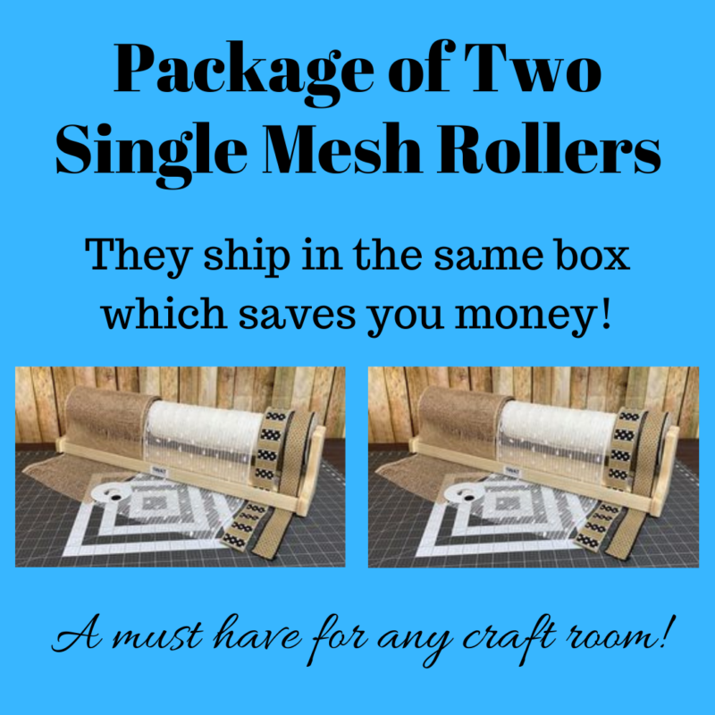 PACKAGE DEAL Two Single Mesh Rollers