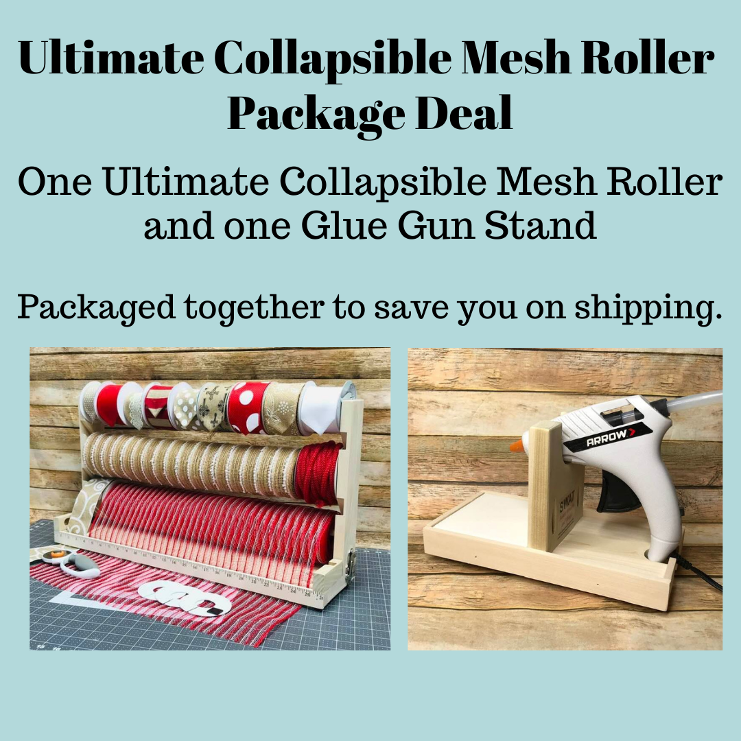 Package Deal. Single Mesh Roller and Glue Gun Holder – SWATCreativeSupply