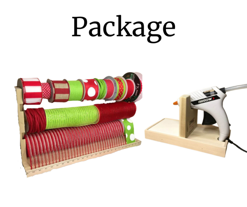 PACKAGE DEAL:  Triple Stationary Mesh Roller and Glue Gun Holder